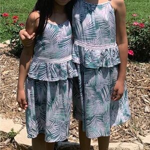 Art Class Palm Print Dress Size 10/12 EUC